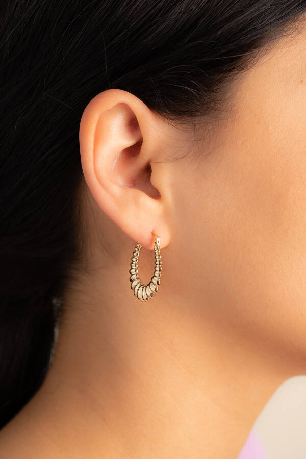 Yavuz Kuyumculuk Altın Deniz Kabuğu Küpe Halka Küpe YAVUZ